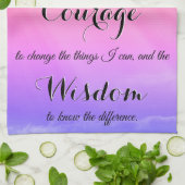 Serenity Prayer Inspirerend keukenhanddoek (Gevouwen)