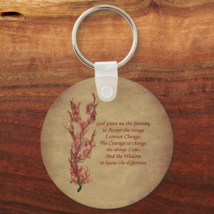 Serenity Prayer Inspirerend Quote Sleutelhanger