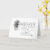 Serenity Prayer Kaart (Gele Bloem)