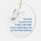 Serenity Prayer Keramisch Ornament (Links)