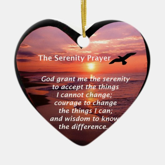 Serenity Prayer Keramisch Ornament (Voorkant)