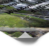 Serenity Prayer (kleine waterval) Poster (Hoek)