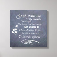 Serenity Prayer krijtbord Muurkunst, kies grootte