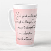 Serenity Prayer Latte Mug (Angle gauche)