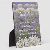 Serenity Prayer Lavender Garden Floral Fotoplaat (Zijkant)