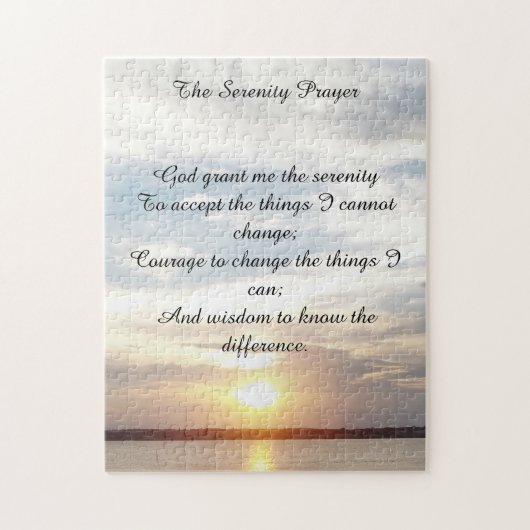 Serenity Prayer Legpuzzel (Verticaal)