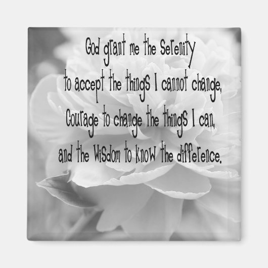 Serenity Prayer Magneet (Voorkant)