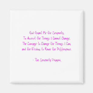 Serenity Prayer Magneet ROZE Herstel Hoop Liefde