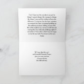 Serenity Prayer Memorial Sympathy Card Kaart (Binnen)