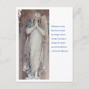 Serenity Prayer met Angel Briefkaart