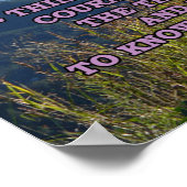 Serenity Prayer met bergen Poster (Hoek)