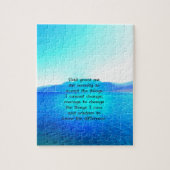 Serenity Prayer met Blue Ocean and Amazing Sky Legpuzzel (Verticaal)