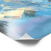 Serenity Prayer met panoramisch Uitzicht Mount Eve Foto Afdruk (Hoek)