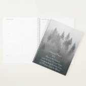 Serenity Prayer Misty Forest Foto Planner (Display)