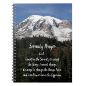 Serenity Prayer Mont Rainier Carnet photo (Devant)