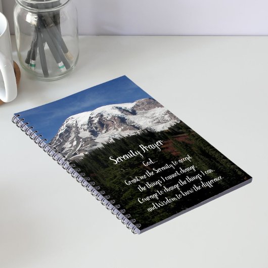 Serenity Prayer Mont Rainier Carnet photo
