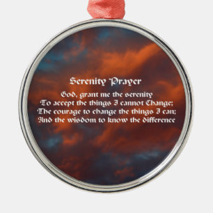 Serenity Prayer Morning Sky Inspirerend Ornament