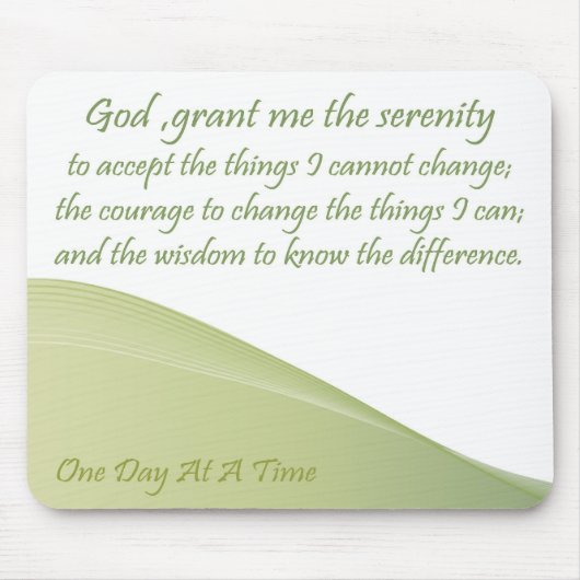 Serenity Prayer Mousepad Muismat (Voorkant)