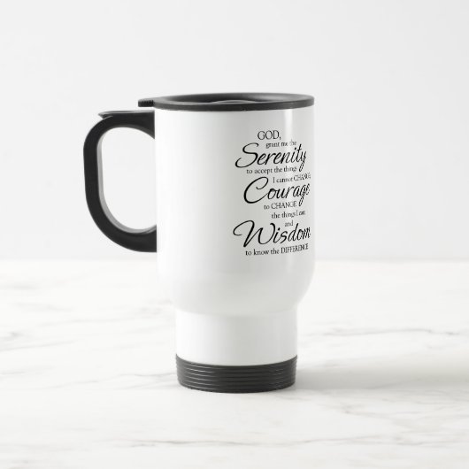 Serenity Prayer Mug Reisbeker (Links)