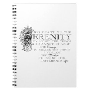 Serenity Prayer Notitieboek