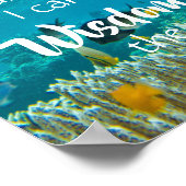 Serenity Prayer Ocean Fish Meditatie Poster (Hoek)