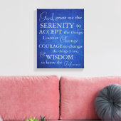 Serenity Prayer op Canvas Afdruk (Insitu (Woonkamer))