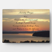 Serenity Prayer Oranje Seascape Sunset Fotoplaat (voorkant)