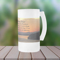 Serenity Prayer Oranje Seascape Sunset