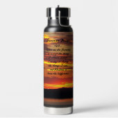 Serenity Prayer Oranje zonsondergang landschap Waterfles (Links)