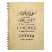 Serenity Prayer: Oud Engels Antiek, Sterkte/Rec Notitieboek (Voorkant)