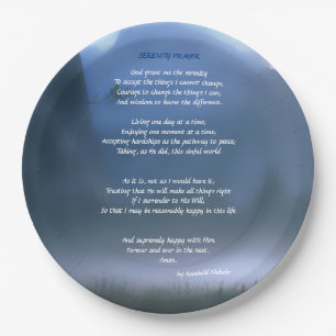 Serenity Prayer Papieren Bordje
