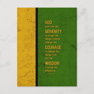 Serenity Prayer: Patriotisch Jamaica Groen Goud Briefkaart