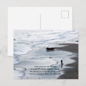 Serenity Prayer _ Peacefull Beach Scene Briefkaart (Voorkant / Achterkant)