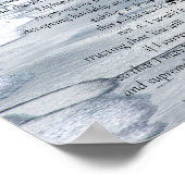 Serenity Prayer _ Peacefull Beach Scene Poster (Hoek)