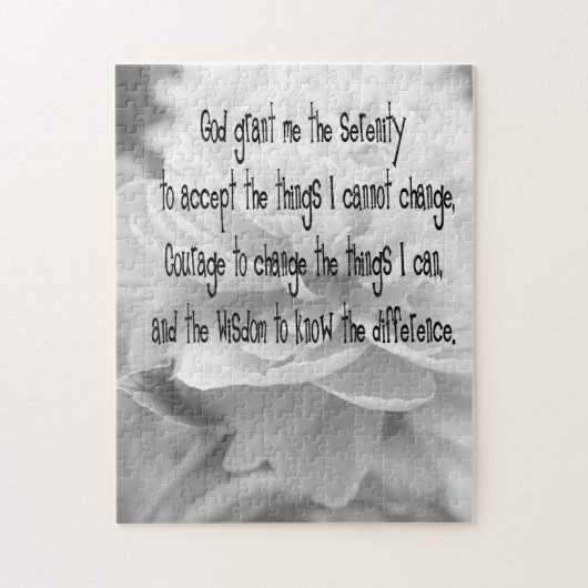 Serenity Prayer Peony Legpuzzel (Verticaal)