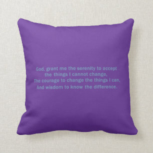 Serenity Prayer Pillow Kussen