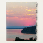 Serenity Prayer Pink Seascape Sunset Foto Planner (Achterkant)