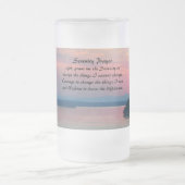 Serenity Prayer Pink Seascape Sunset Matglas Bierpul (Center)