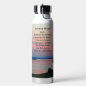 Serenity Prayer Pink Seascape Sunset Waterfles (Links)