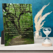 Serenity Prayer Plaque Fotoplaat (Zijkant)