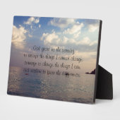 Serenity Prayer Plaque Fotoplaat (Zijkant)