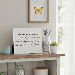 Serenity Prayer Plaque Fotoplaat