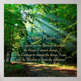 Serenity Prayer. Poster