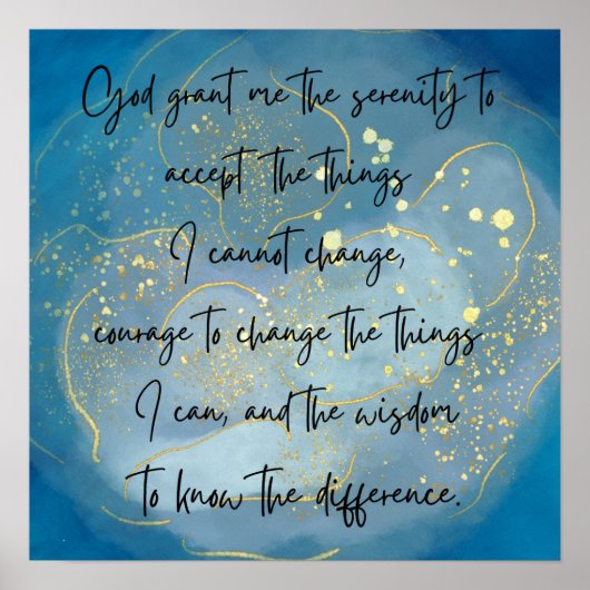 Serenity Prayer Poster (Voorkant)