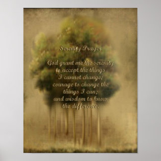 Serenity Prayer Poster