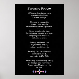 Serenity Prayer - Poster