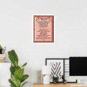 Serenity Prayer poster (Thuiskantoor)
