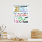 Serenity Prayer Poster (Keuken)