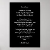 Serenity Prayer Poster (Voorkant)