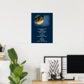 SERENITY PRAYER POSTER AVEC OISEAU (Bureau à domicile)